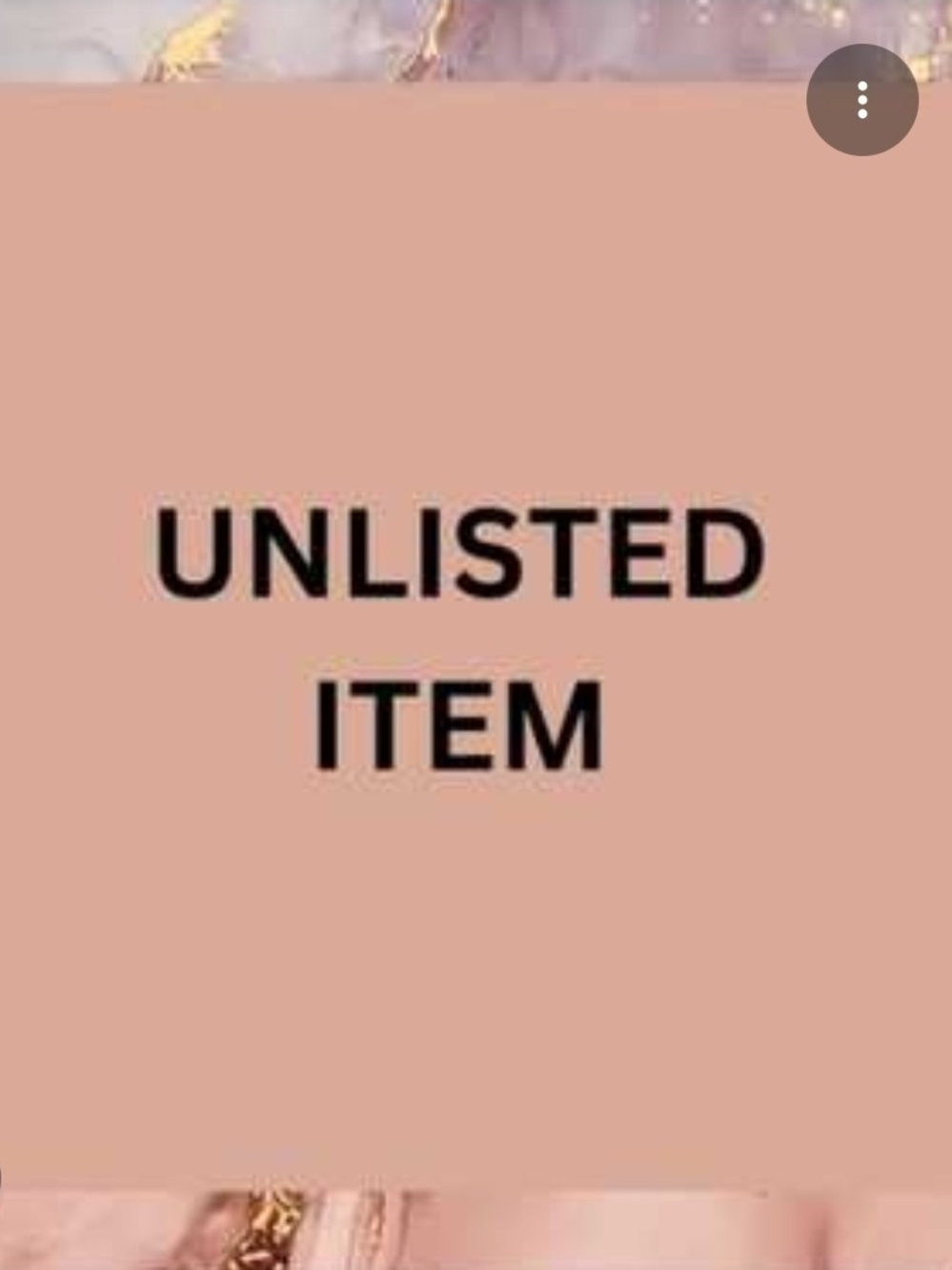 Unlisted Item Placeholder - Live Show